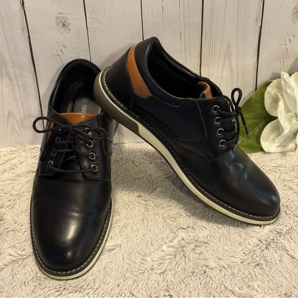 HP❤️ Bruno Marc Black Men's Dress Shoes 8W